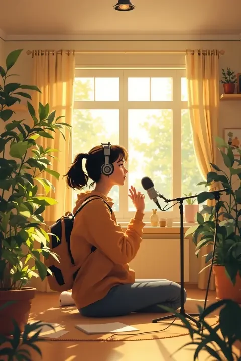 广播站的午后 - 校园青春 广播站的午后 学院青春影片竖版海报